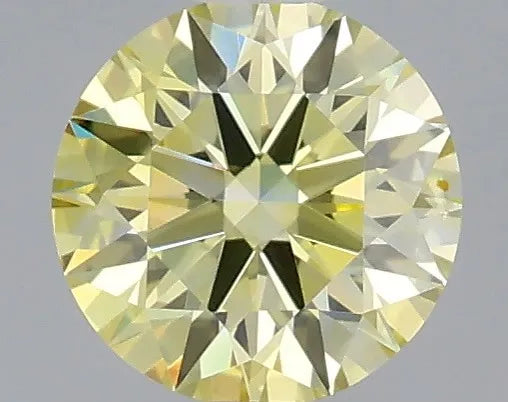 0.29ct Round Lab Grown Diamond (Colour Fancy Yellow, Clarity VS2, Cut ID, IGI Certified)