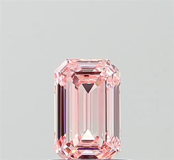 0.97ct Emerald Lab Grown Diamond (Colour Fancy Intense Pink, Clarity VVS1, IGI Certified)