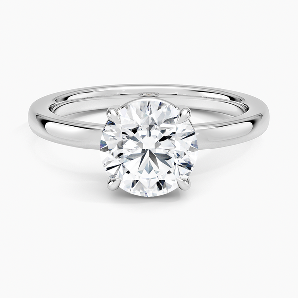 Dara Low-Profile Solitaire Engagement Ring