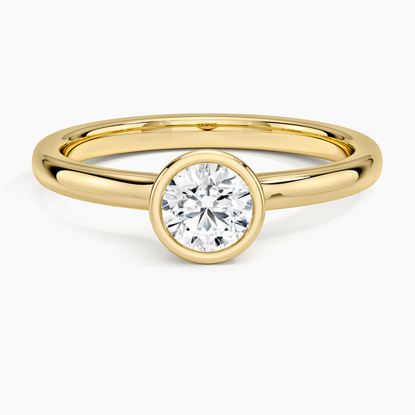 Sylvie Bezel Solitaire Engagement Ring