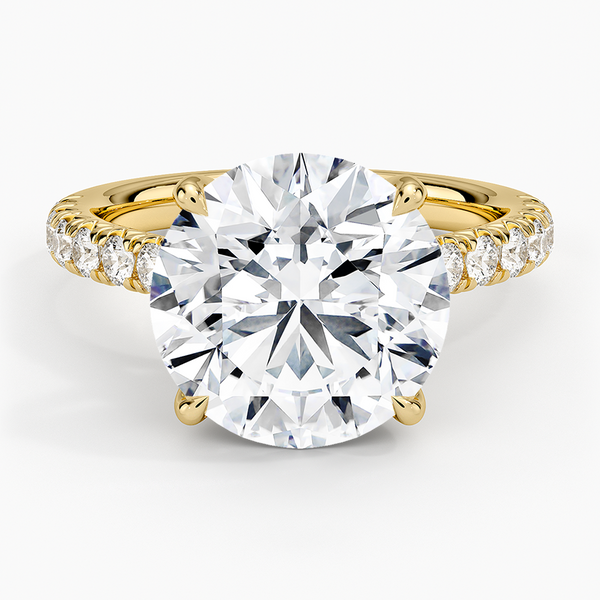 Sienna Half Coverage Diamond Engagement Ring