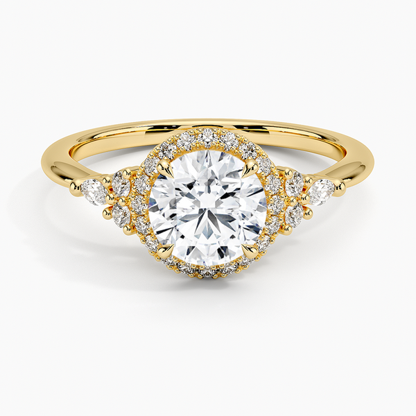 Nadia Halo Diamond Engagement Ring