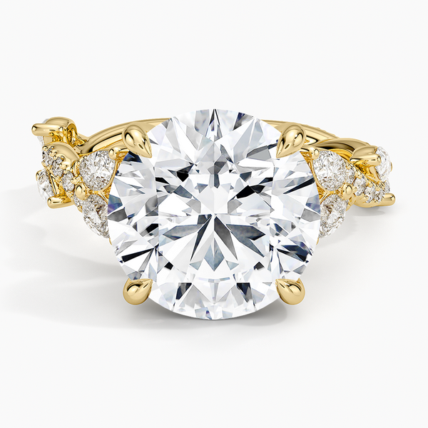 Vintage Secret Garden Diamond Engagement Ring