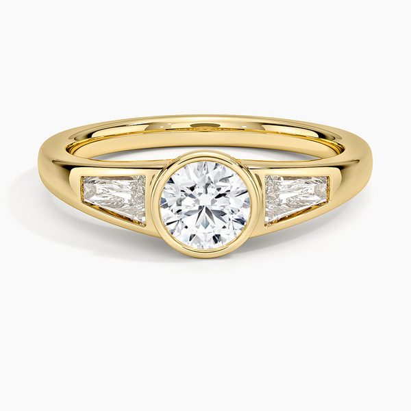 Hayes Three Stone Baguette Diamond Engagement Ring