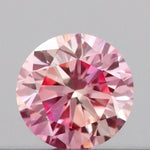 0.12ct Round Lab Grown Diamond (Colour Fancy Intense Pink, Clarity VS1, Cut VG, IGI Certified)