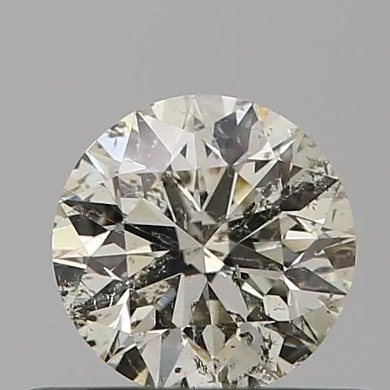 0.40ct Round Natural Diamond (Colour K, Clarity I1, Cut EX, GIA Certified)