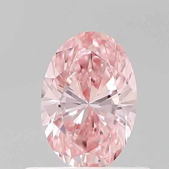 0.58ct Oval Lab Grown Diamond (Colour Fancy Vivid Pink, Clarity VS1, IGI Certified)
