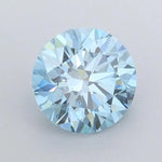 0.95ct Round Lab Grown Diamond (Colour Fancy Vivid Blue, Clarity FL, Cut ID, IGI Certified)