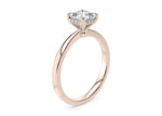 Starlight Solitaire Rose Gold 18k Asscher Engagement Ring