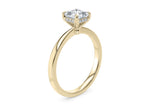 Starlight Solitaire Yellow Gold 18k Asscher Engagement Ring