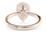 Esther Halo Rose Gold 18k Pear Engagement Ring