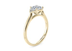 Rosa Vintage Yellow Gold 18k Asscher Engagement Ring