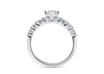 Lyra Diamond Band Platinum Marquise Engagement Ring