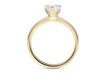 Delicacy Solitaire Yellow Gold 18k Heart Engagement Ring