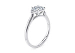 Rosa Vintage Platinum Asscher Engagement Ring