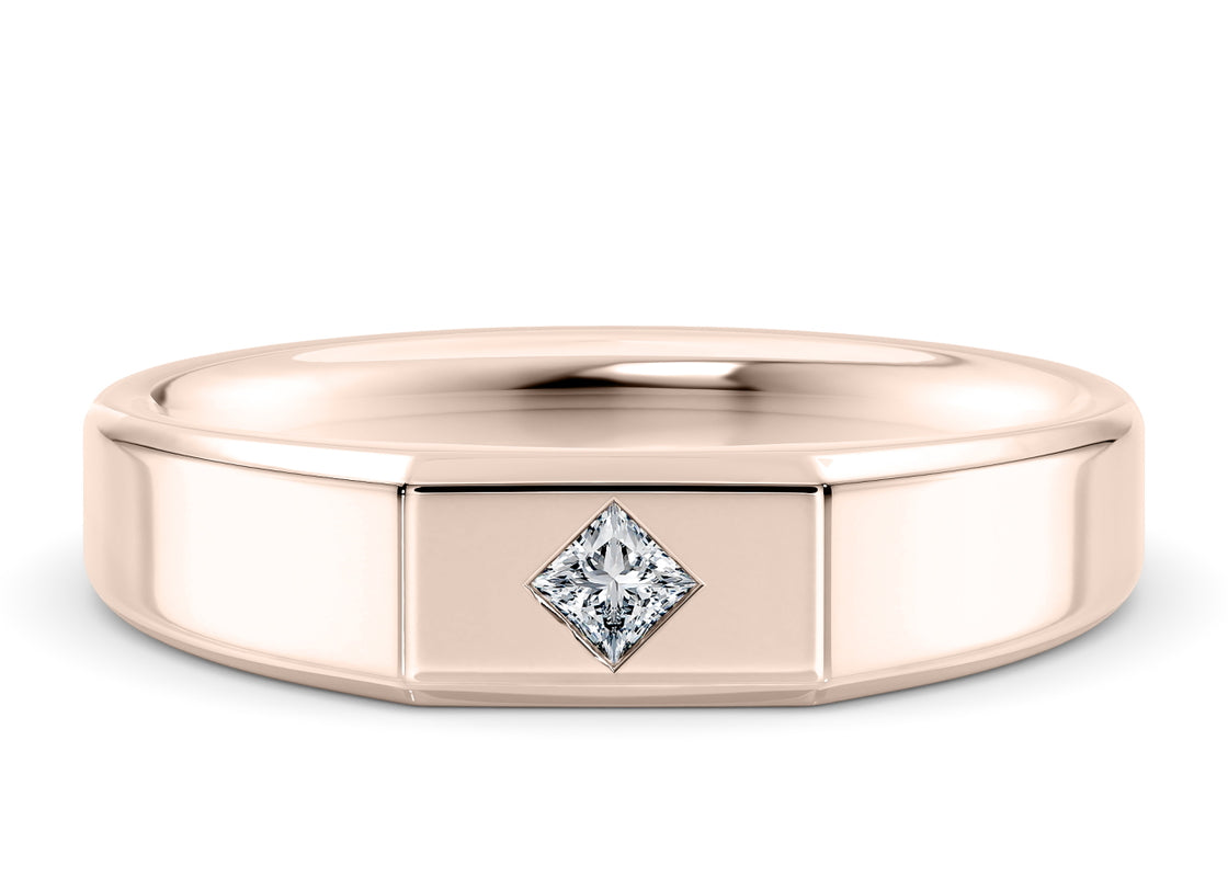 Apollo Rose Gold 18k Wedding Band