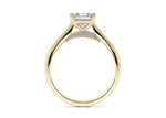 Iris Solitaire Yellow Gold 18k Princess Engagement Ring