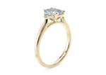 Rosa Vintage Yellow Gold 18k Emerald Engagement Ring