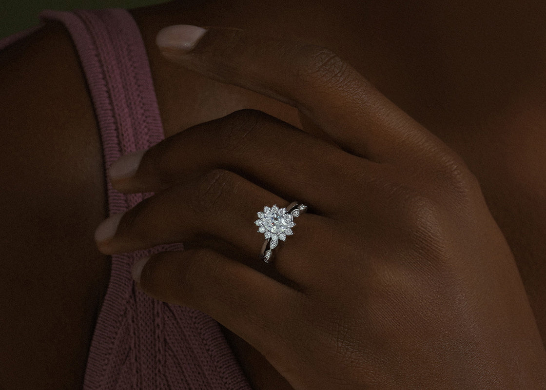 Primrose Yellow Gold 18k Half Set Eternity Ring