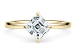 Starlight Compass Solitaire Yellow Gold 18k Asscher Engagement Ring