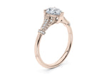 Jasmine Vintage Rose Gold 18k Pear Engagement Ring
