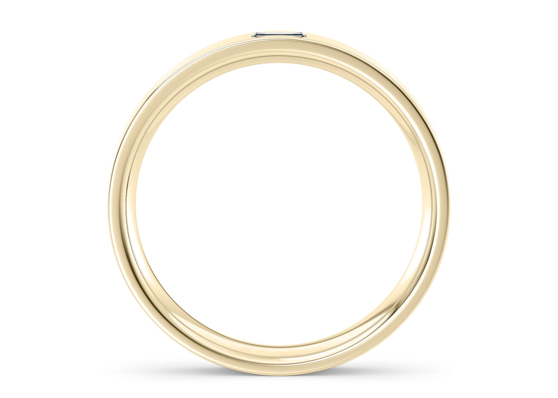 Marcus Yellow Gold 18k Lab Grown Wedding Band