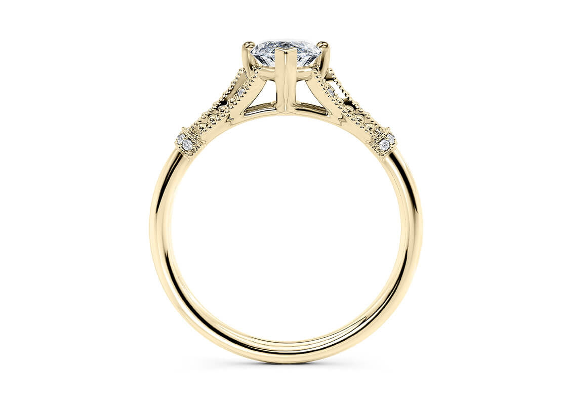Jasmine Vintage Yellow Gold 18k Marquise Engagement Ring