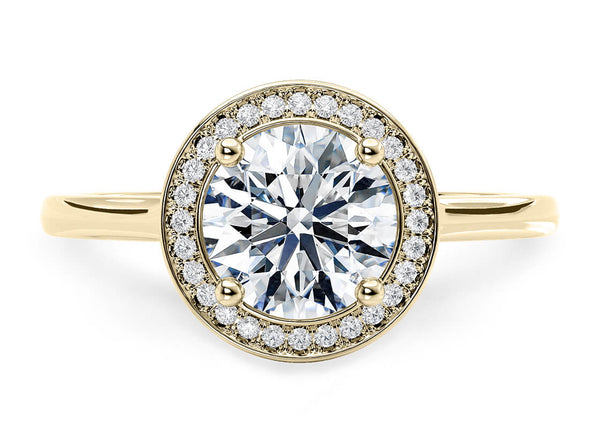 Minerva Halo Engagement Ring