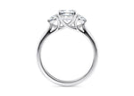 Valencia Trilogy Platinum Cushion Engagement Ring