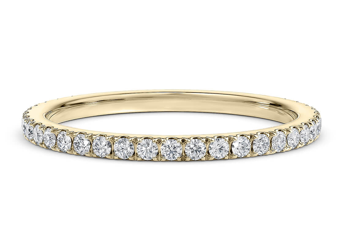Vogue Yellow Gold 18k Full Set Eternity Ring