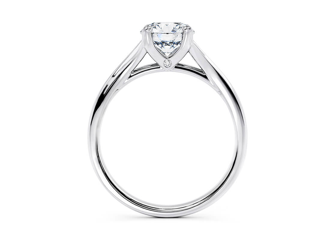 Hanover Solitaire Platinum Round Engagement Ring