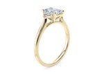 Rosa Vintage Yellow Gold 18k Radiant Engagement Ring