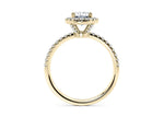 Isabella Halo Yellow Gold 18k Oval Engagement Ring