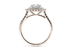 Berkeley Halo Rose Gold 18k Round Engagement Ring