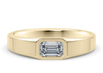 Olympus Emerald Yellow Gold 18k Wedding Band