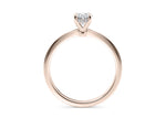 Starlight Solitaire Rose Gold 18k Oval Engagement Ring