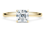 Starlight Solitaire Yellow Gold 18k Asscher Engagement Ring
