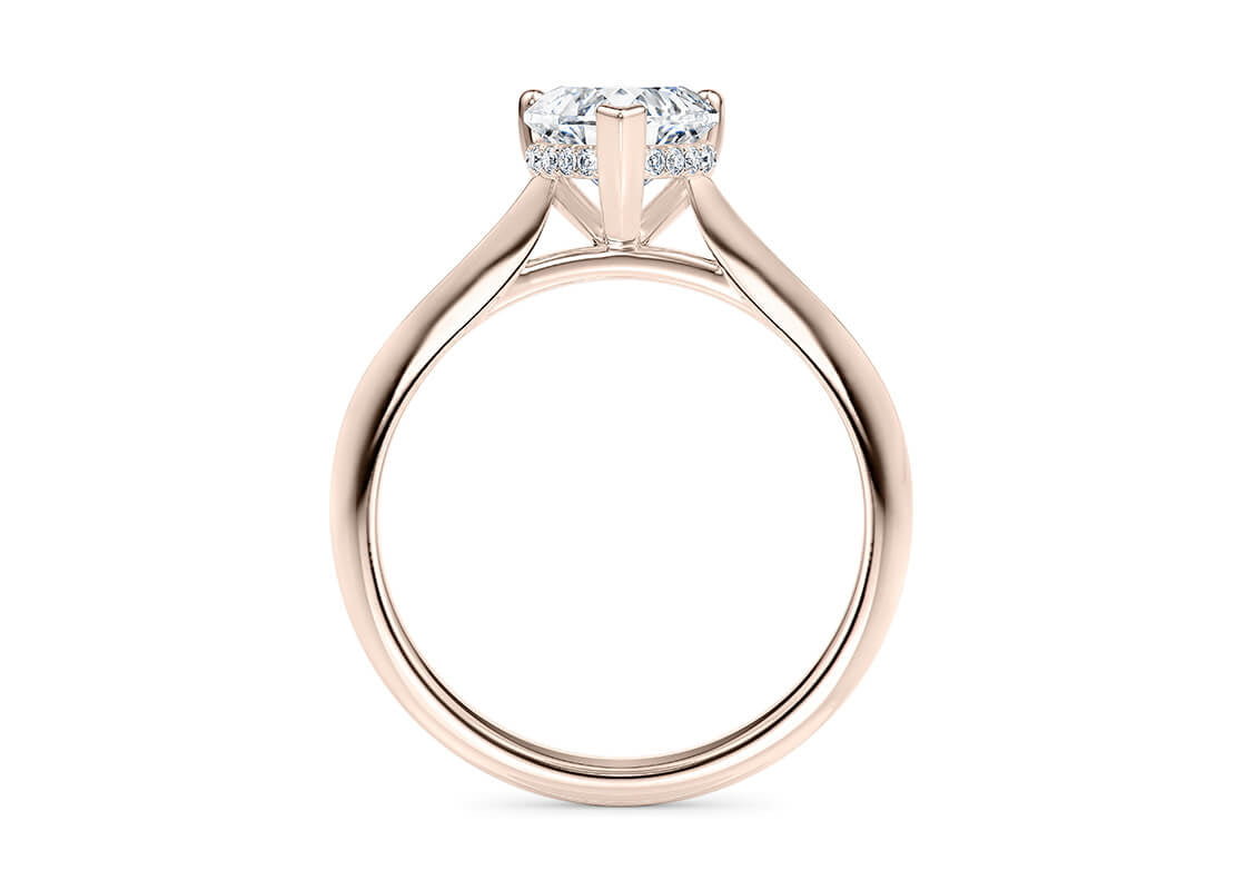 Hope Solitaire Rose Gold 18k Heart Engagement Ring