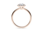 Esther Halo Rose Gold 18k Pear Engagement Ring