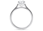 Contour Solitaire Platinum Round Engagement Ring