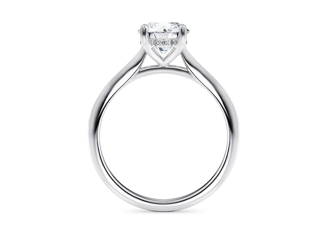 Hope Solitaire Platinum Round Engagement Ring