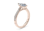 Victoria Diamond Band Rose Gold 18k Marquise Engagement Ring