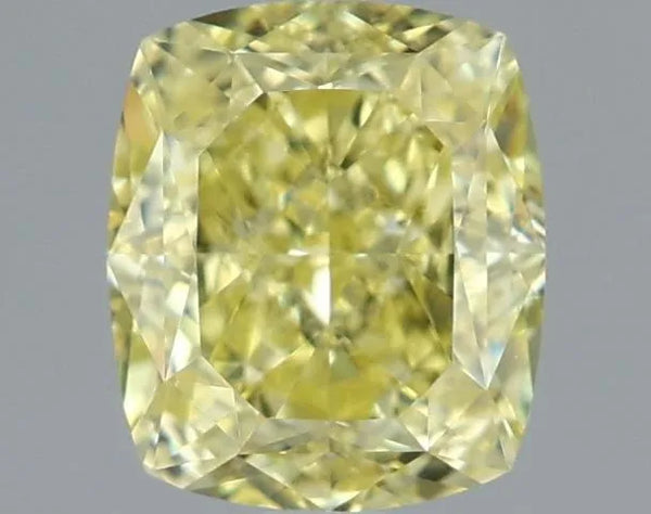 1.02ct Cushion brilliant Natural Diamond (Colour Fancy Intense Yellow, Clarity VS2, GIA Certified)