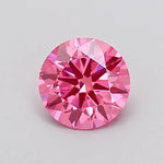 1.05ct Round Lab Grown Diamond (Colour Fancy Vivid Pink, Clarity VVS1, Cut ID, IGI Certified)