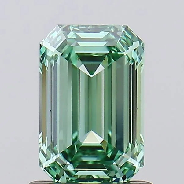 1.10ct Emerald Lab Grown Diamond (Colour Fancy Vivid Green, Clarity IF, IGI Certified)