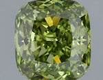 1.12ct Cushion modified Lab Grown Diamond (Colour Fancy Vivid Green, Clarity VVS2, IGI Certified)