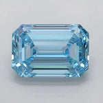 1.14ct Emerald Lab Grown Diamond (Colour Fancy Vivid Blue, Clarity FL, IGI Certified)