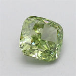 1.34ct Cushion brilliant Lab Grown Diamond (Colour Fancy Vivid Green, Clarity VS2, Cut GD, IGI Certified)
