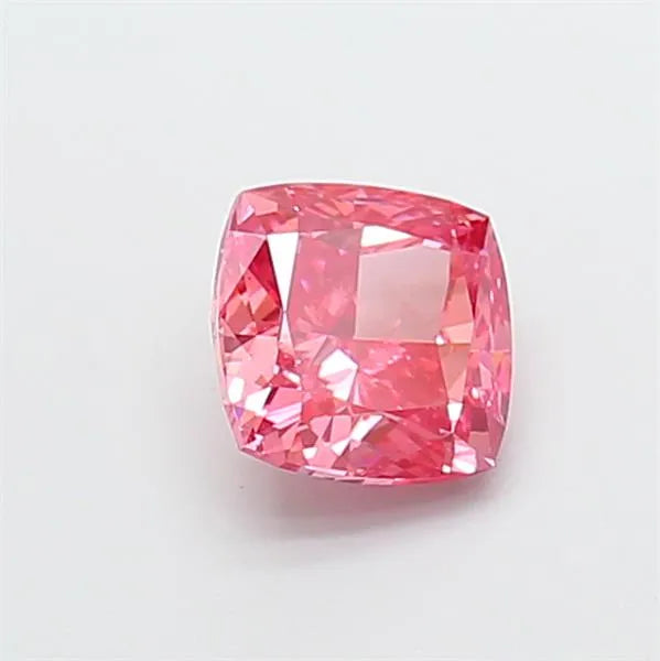 1.52ct Cushion modified Lab Grown Diamond (Colour Fancy Vivid Pink, Clarity VS2, IGI Certified)