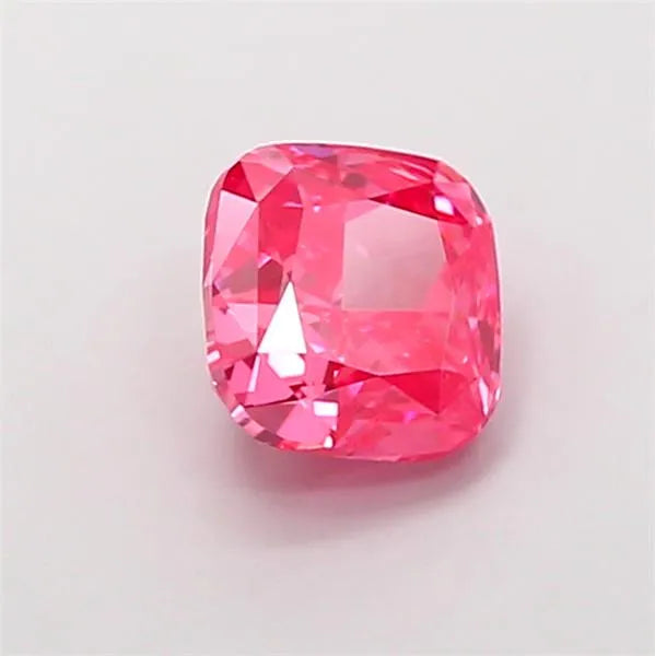 1.55ct Cushion modified Lab Grown Diamond (Colour Fancy Vivid Pink, Clarity VS1, IGI Certified)